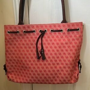 Dooney & Bourke Tulip Tassel Tote Light Cranberry